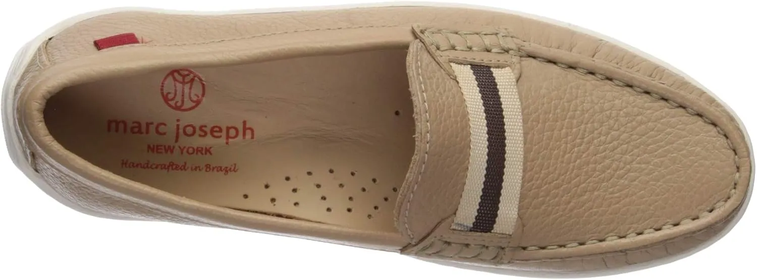Marc Joseph New York Unisex-Child Kids Boys/Girls Leather Elastic Grow Gain Loafer