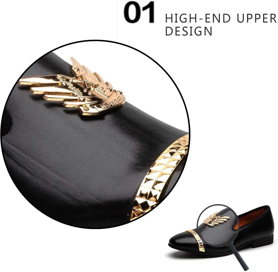Meijiana Men Loafers Men Luxury Wedding Dress Shoes Fashion Party Shoes for Men