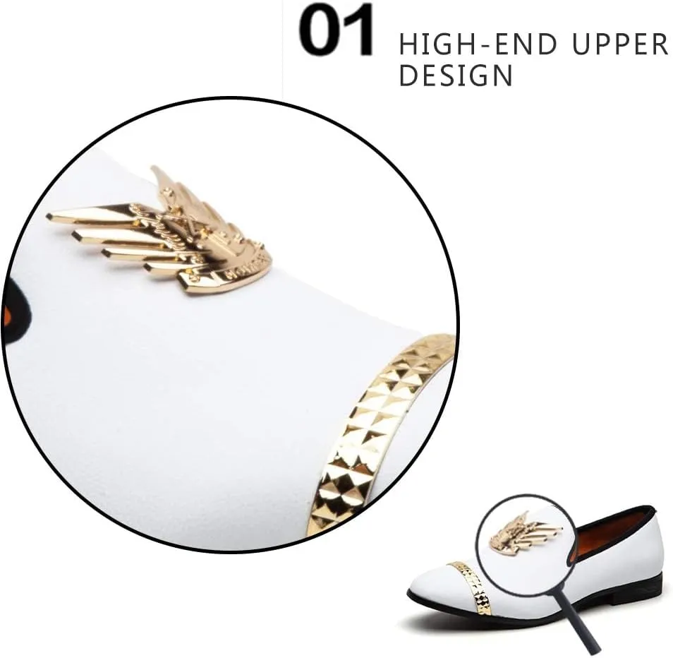 Meijiana Men Loafers Men Luxury Wedding Dress Shoes Fashion Party Shoes for Men
