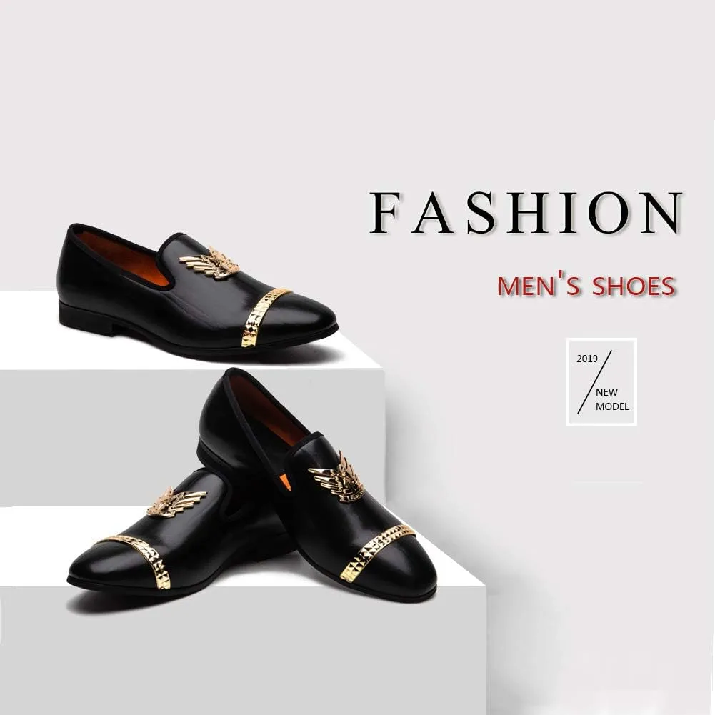 Meijiana Men Loafers Men Luxury Wedding Dress Shoes Fashion Party Shoes for Men