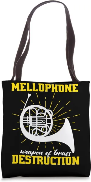 Mellophone Weapon of Brass Destruction Marching Band Tote Bag