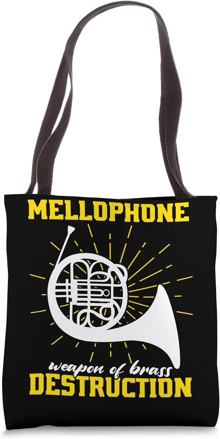 Mellophone Weapon of Brass Destruction Marching Band Tote Bag