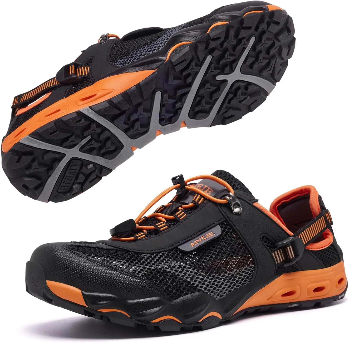 Men’s Amphibious Water Shoes - Summer Hiking Athletic Water Sandals Closed Toe Aqua Sneakers