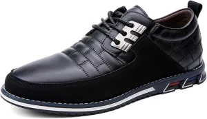 Mens Business Casual Loafers Shoes for Male Lace-up Stylish Work Office Working Oxfords