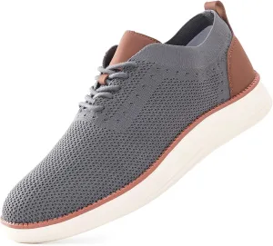 Men's Casual Dress Sneakers Oxfords Business Mesh Breathable Walking Shoes Comfortable
