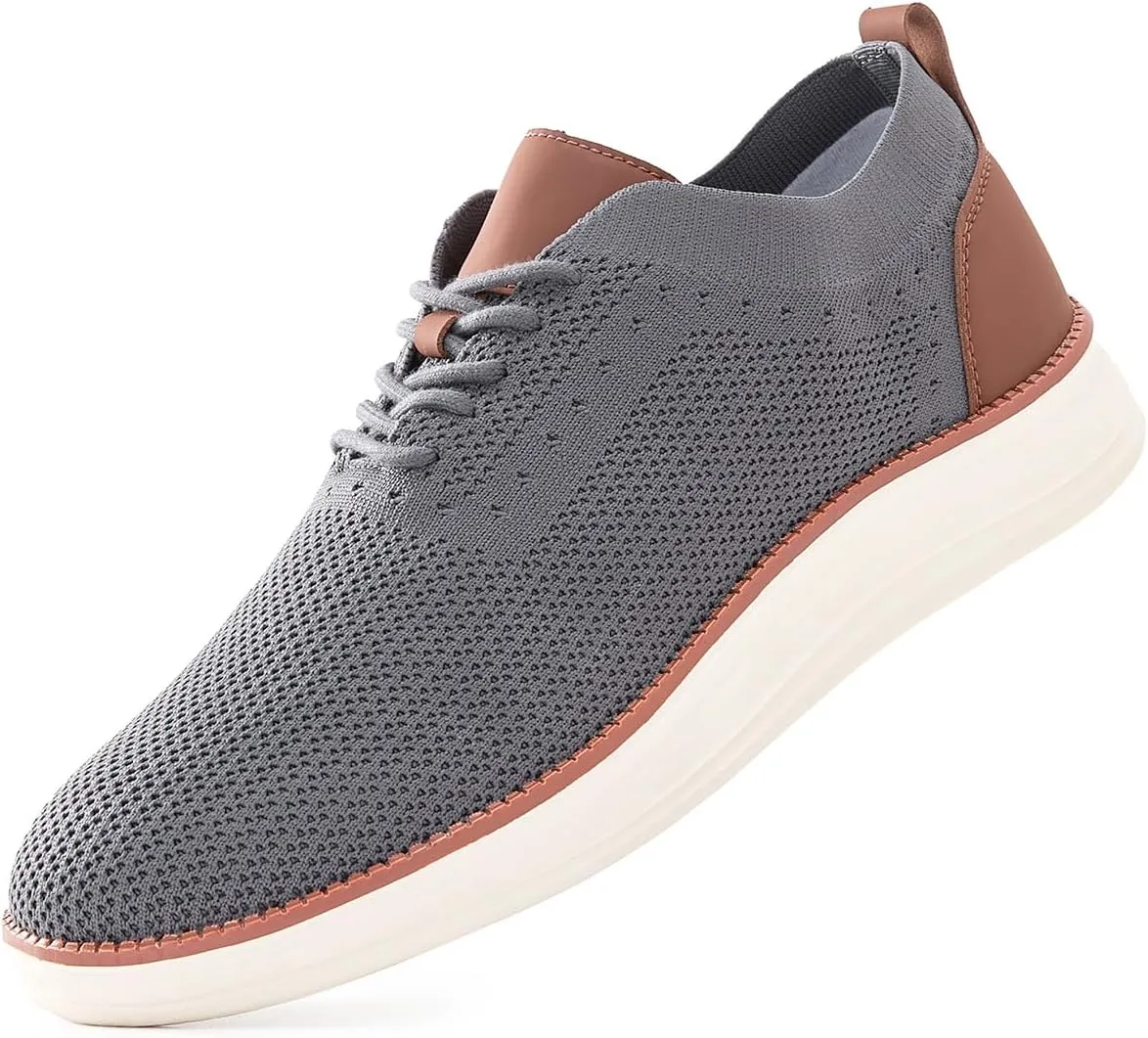 Men's Casual Dress Sneakers Oxfords Business Mesh Breathable Walking Shoes Comfortable