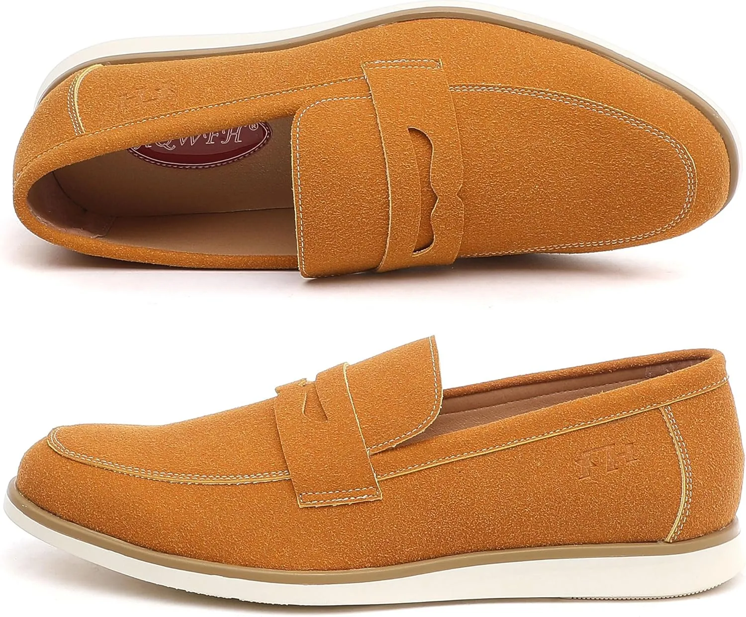 Men's Casual Loafers & Slip On Shoes Daily Commuting Comfortable Canvas Shoes Lightweight Non-Slip Walking Penny Shoes for Men