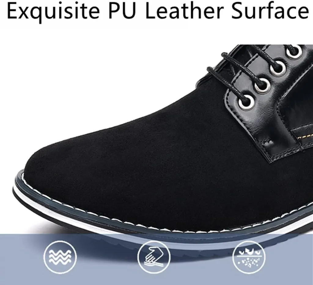 Mens Casual Oxford Business Dress Shoes Leather Slip-on Loafer for Men Walking Driving Office Outdoor Penny Oxfords Comfort Fashion Leisure Breathable Stylish Loafers