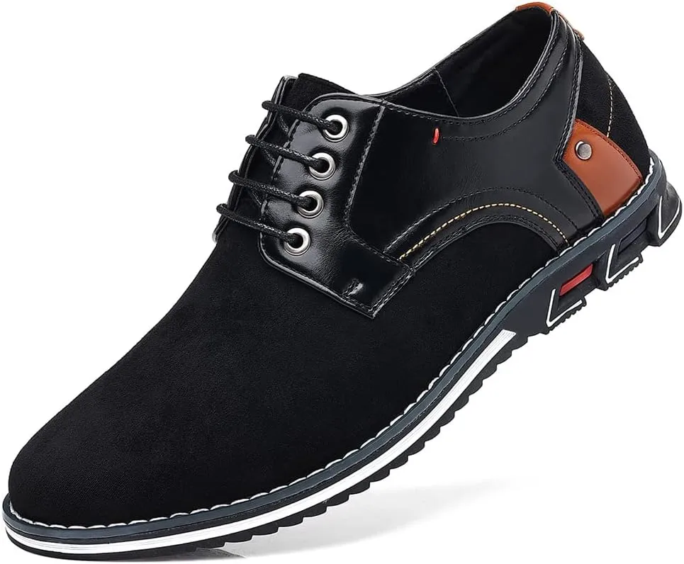 Mens Casual Oxford Business Dress Shoes Leather Slip-on Loafer for Men Walking Driving Office Outdoor Penny Oxfords Comfort Fashion Leisure Breathable Stylish Loafers