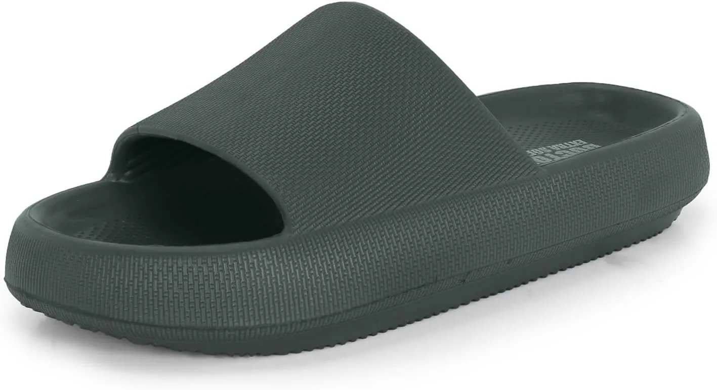 Men's Classic Ultra Soft Sliders/Slippers with Cushion FootBed for Adult | Comfortable & Light Weight | Stylish & Anti-Skid | Waterproof & Everyday Flip Flops for Gents/Boys D-504