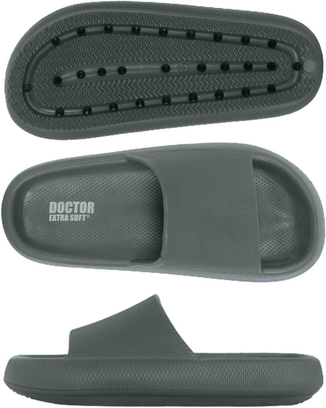 Men's Classic Ultra Soft Sliders/Slippers with Cushion FootBed for Adult | Comfortable & Light Weight | Stylish & Anti-Skid | Waterproof & Everyday Flip Flops for Gents/Boys D-504