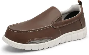 Mens Fashion Sneakers Boat Shoes Slip On Men Loafer Shoes Stylish Casual Loafers Deck Shoes for Men