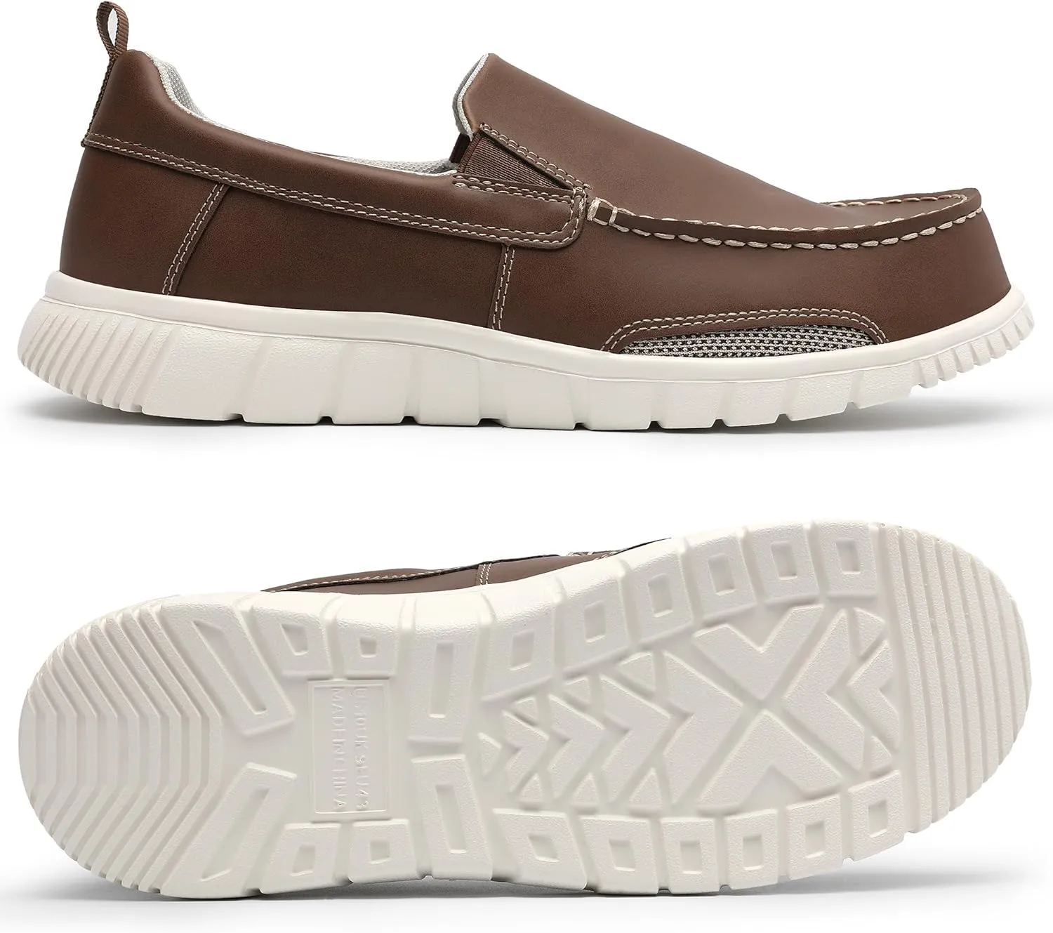 Mens Fashion Sneakers Boat Shoes Slip On Men Loafer Shoes Stylish Casual Loafers Deck Shoes for Men