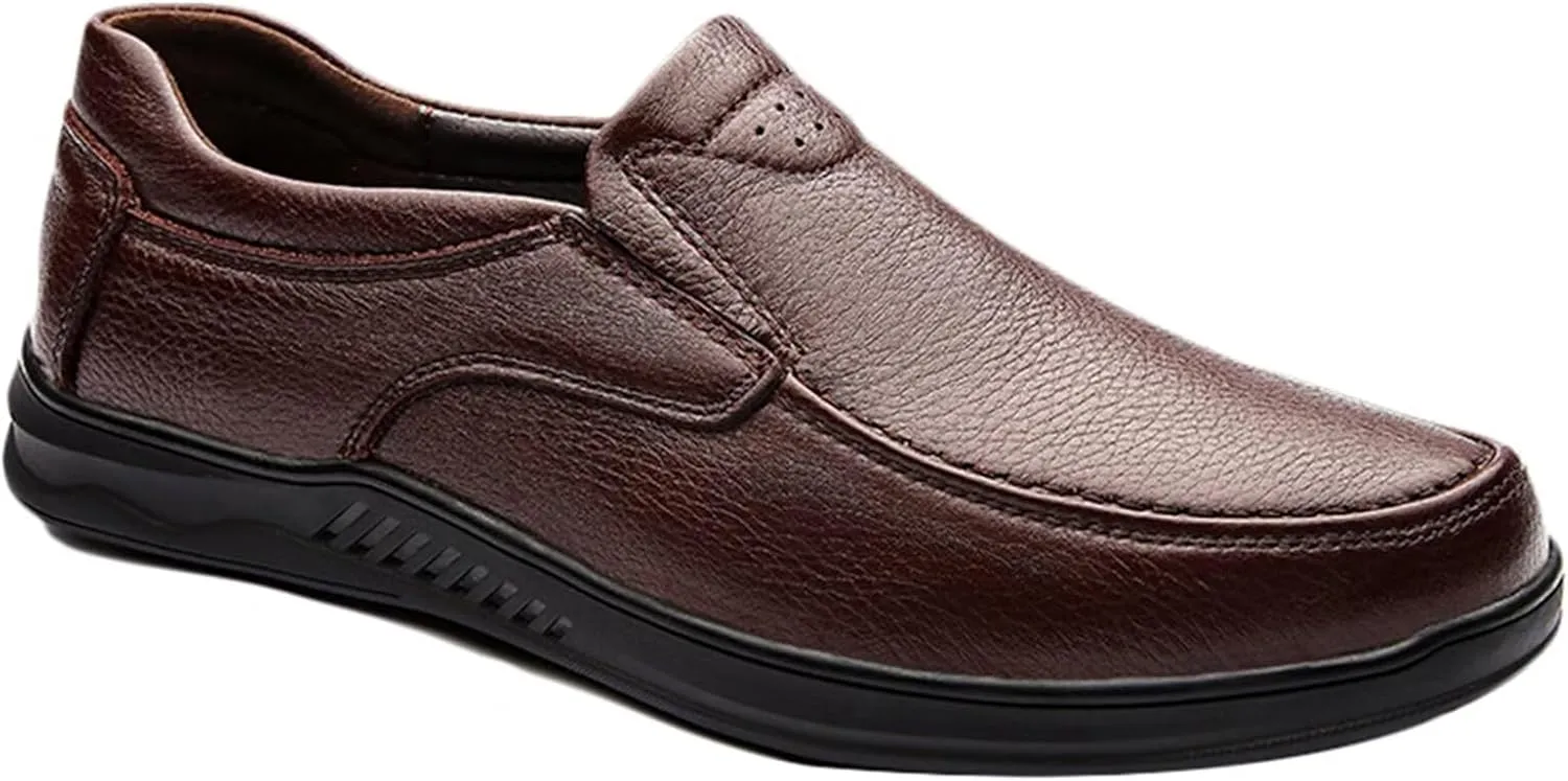 Men's Leather Loafer Shoes Walking Driving Shoes Outdoor Hiking Shoes Business Shoes