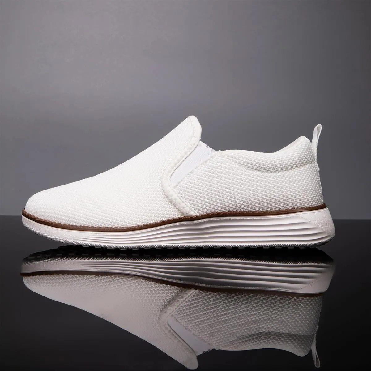 Mens Loafers Slip on Boat Shoes Non Slip Walking Sports Fashion Driving Casual Office Shoes Gym Lightweight Comfortable Sneakers