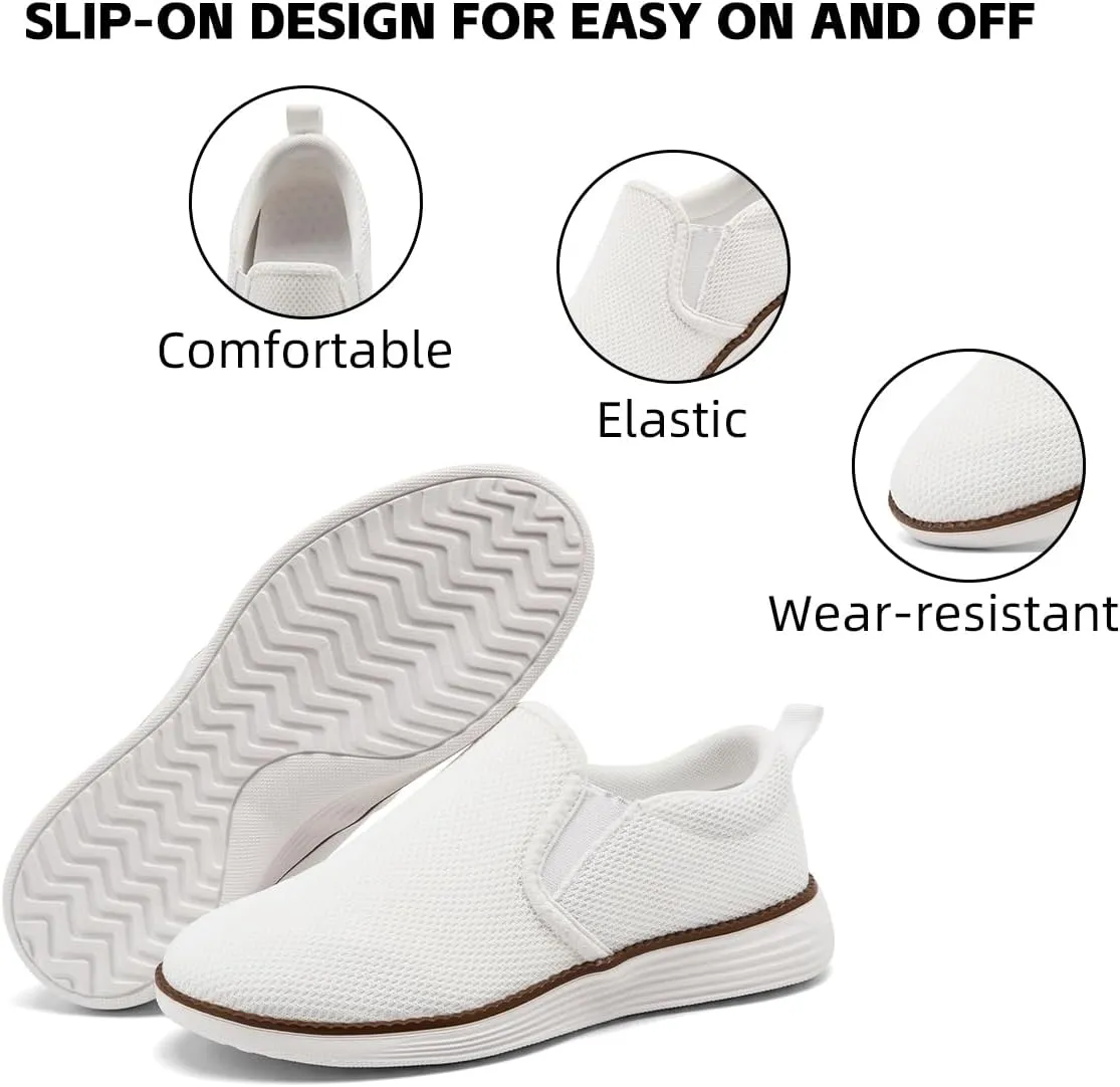 Mens Loafers Slip on Boat Shoes Non Slip Walking Sports Fashion Driving Casual Office Shoes Gym Lightweight Comfortable Sneakers