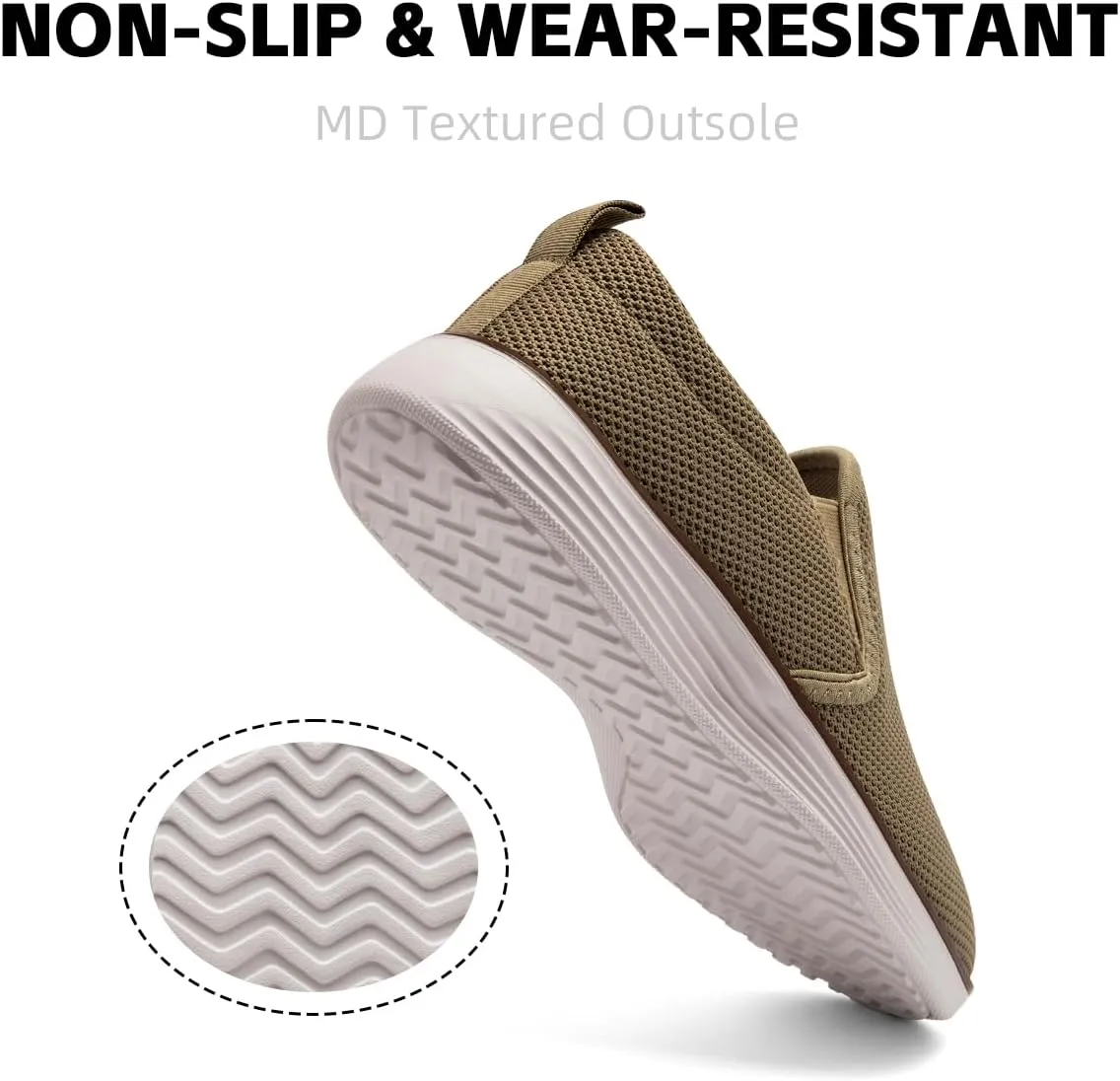 Mens Loafers Slip on Boat Shoes Non Slip Walking Sports Fashion Driving Casual Office Shoes Gym Lightweight Comfortable Sneakers