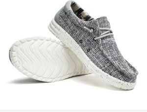 Men’s Machine Washable Slip On Lace Up Casual Loafer Breathable Travel Canvas Shoes for Men Comfortable and Stylish Summer Loafers Lightweight Walking Shoes Boat Shoe