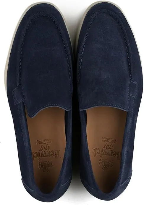 Men's Suede Loafers Slip-Ons Moccasins for Men Summer Dress Shoes Lightweight and Breathable Flat Loafer Casual Driving Walking Shoes Oxford Shoes