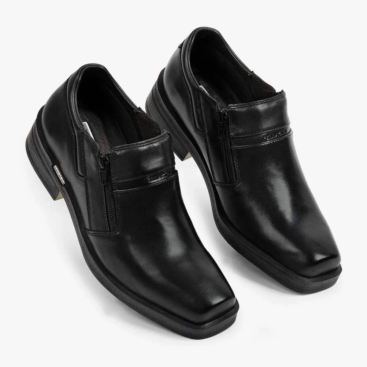 Men's Urban Way Leather Slip-On Shoe with Zipper 6629