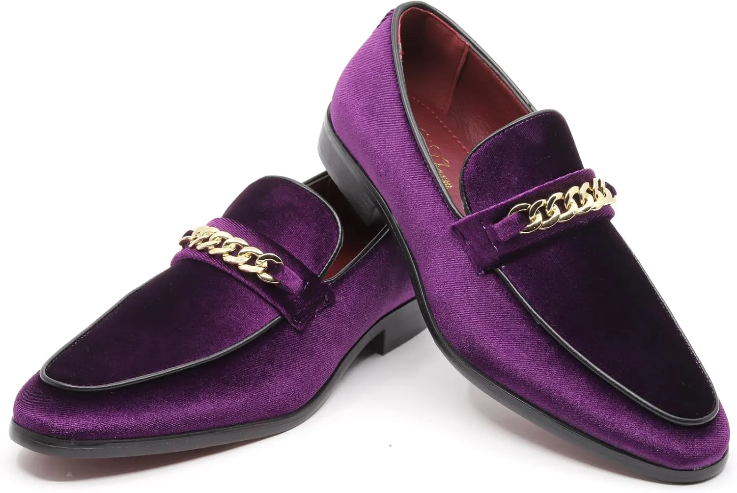 Men's Vintage Velvet Designer Classic Dress Tuxedo Smoking Slipper Loafer Slip On Shoes Arthur-02