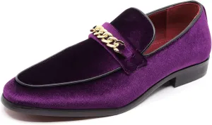 Men's Vintage Velvet Designer Classic Dress Tuxedo Smoking Slipper Loafer Slip On Shoes Arthur-02