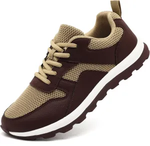 Mens Wide Toe Box Walking Shoes Zero Drop Slip On Sports Sneakers Camp Fitness Flat Sole Running Jogging Breathable Anti-Slip Outdoor Fashion