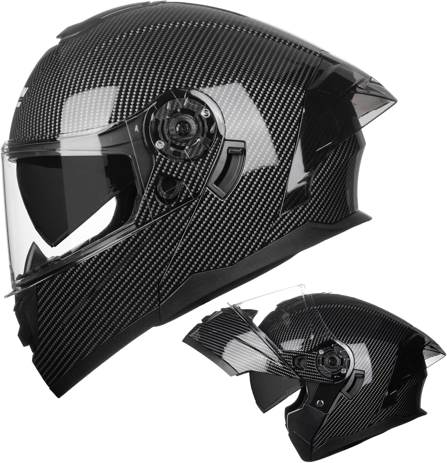 Modular Motorcycle Helmet with Flip-Up Design, DOT Approve with Extra Clear Visor, Full Face Motorcycle Helmets