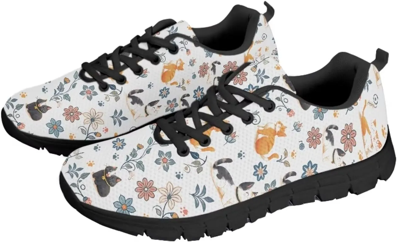 Modysero Soft Tennis Shoes for Women Shoes Lace Up Mesh Women Running Sneakers for Fall Outdoor Walking Sneakers