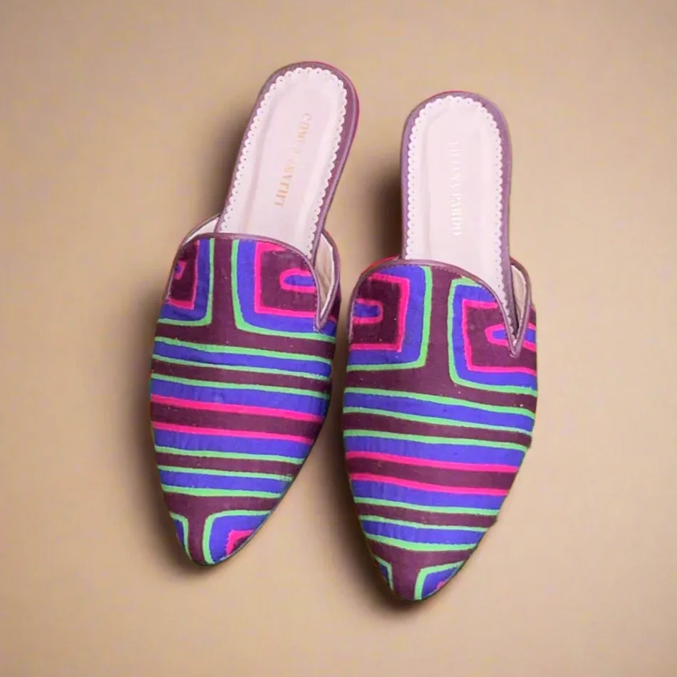 Mola Mules | Vibrant Multicolor