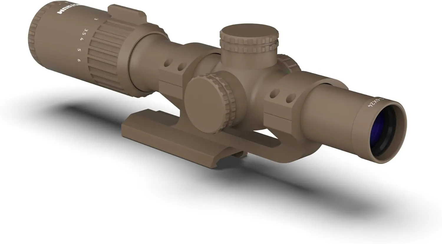 Monstrum Banshee 1-6x24 LPVO Rifle Scope with Offset Scope Mount