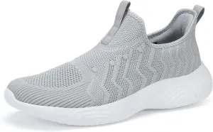 MRIP Mens Slip On Walking Shoes Lightweight Non Slip Gym Workout Running Shoes Mesh Breathable Cushion Fashion Tennis Athletic Casual Sneakers