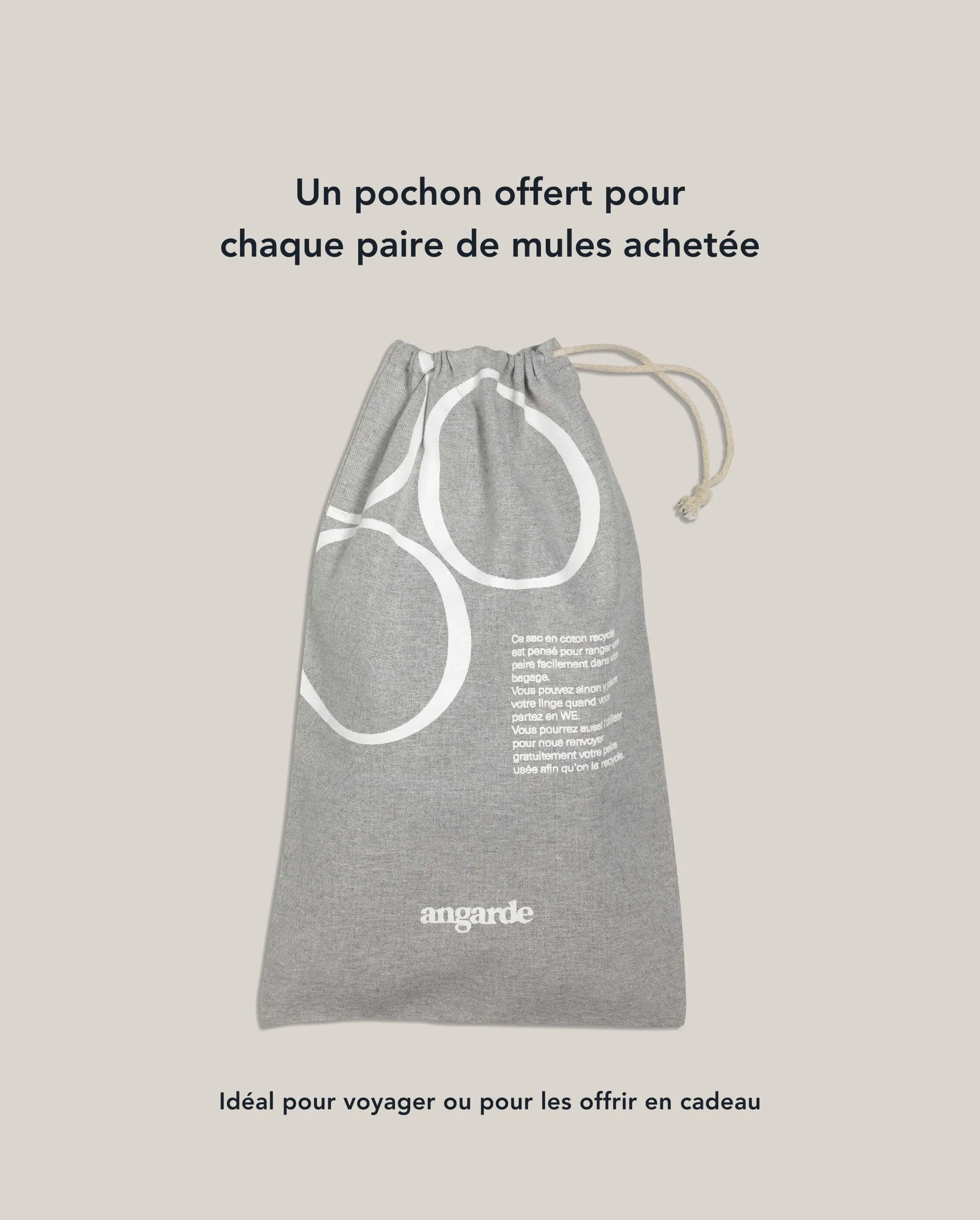 Mule femme bouclette de laine, blanc rose