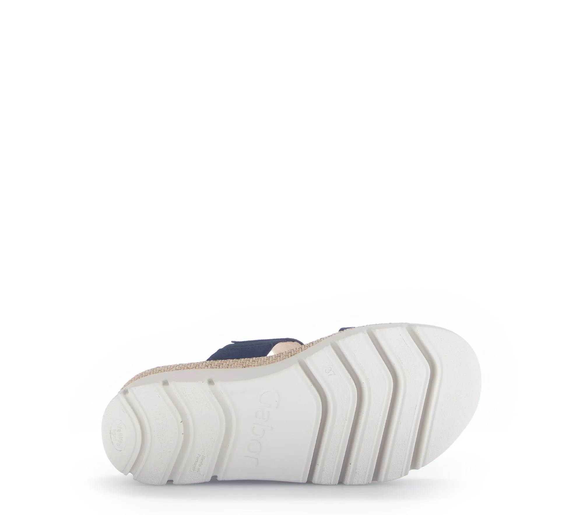 Mules bleues en cuir