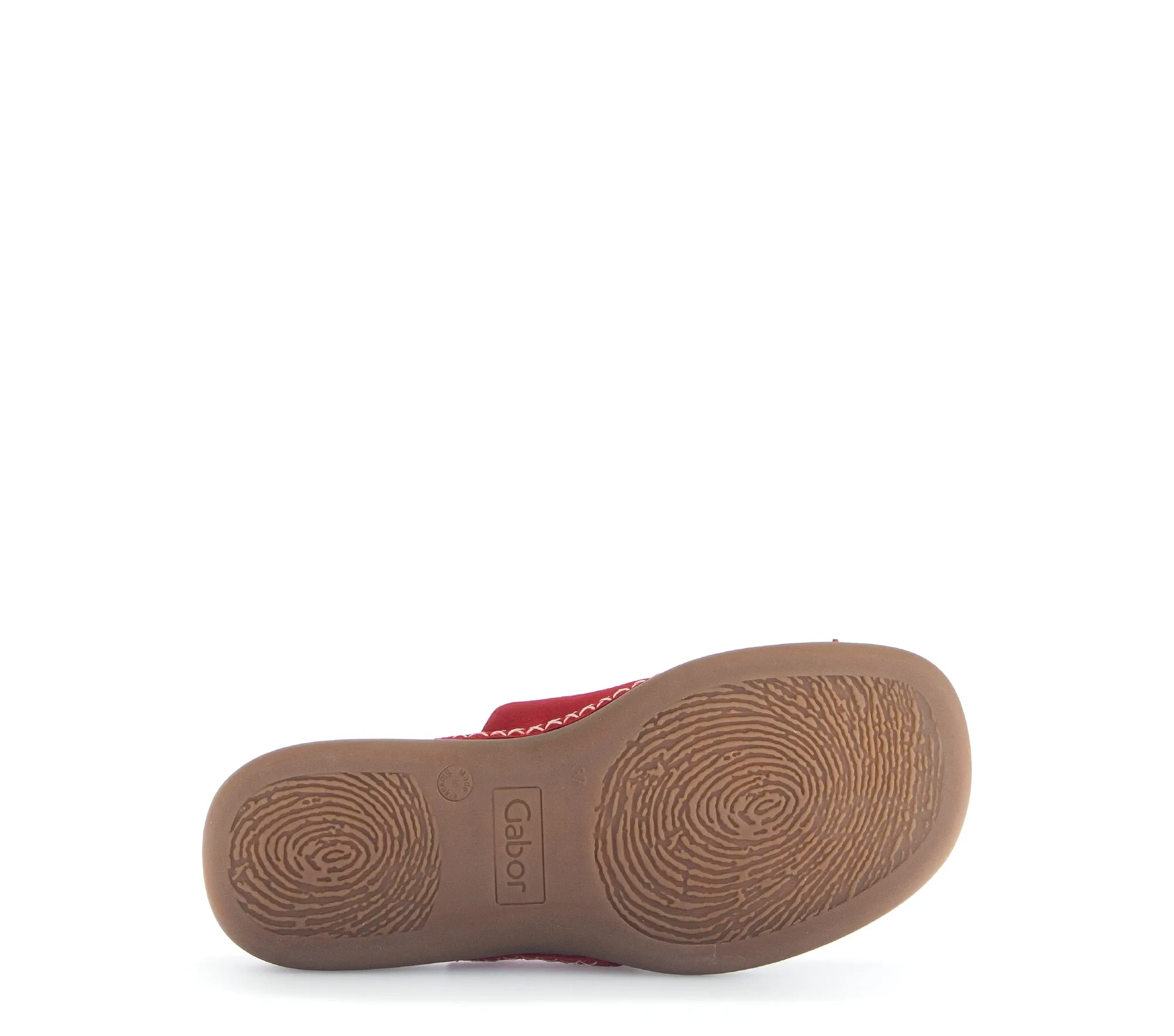 Mules rouges en cuir velours
