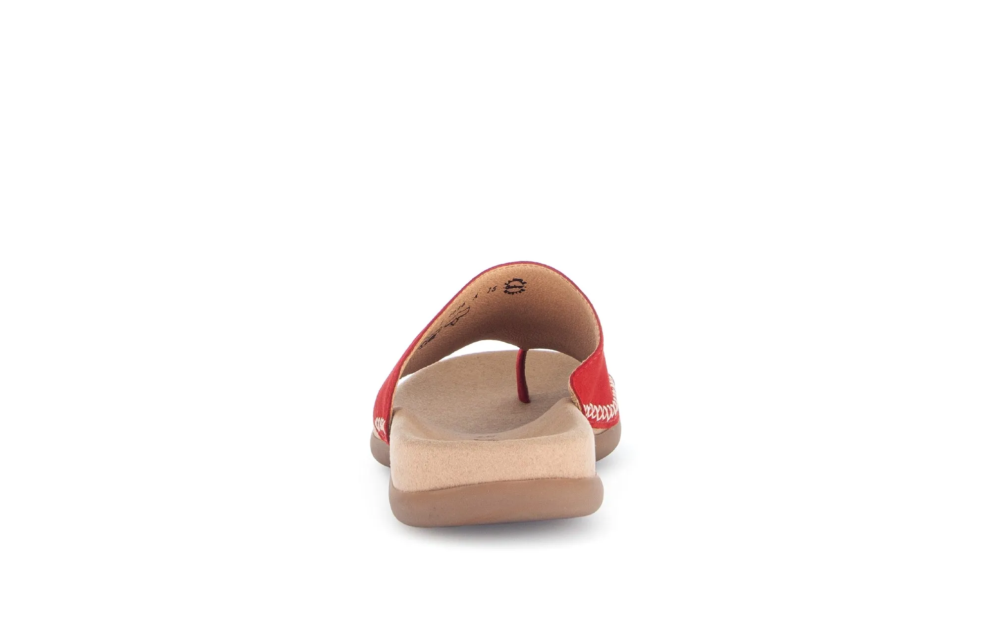 Mules rouges en cuir velours
