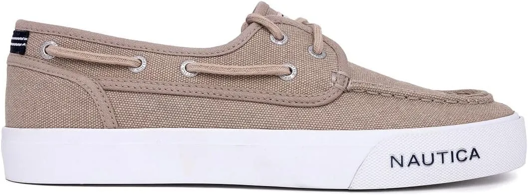 Nautica Men's Casual Boat Shoes, Moc-Toe Loafers with Cushioned Insole, Deck Fashion Sneaker