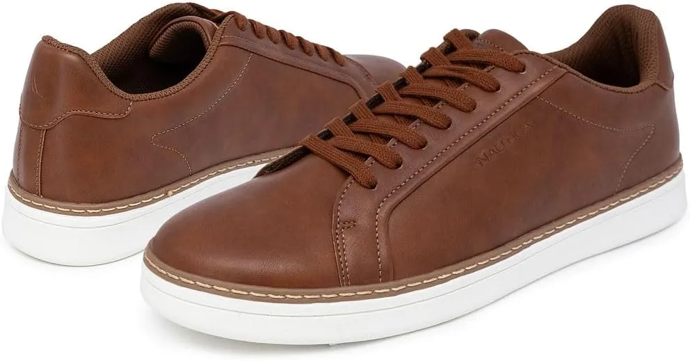 Nautica Men's Classic Lace-Up Low Top Fashion Sneaker Loafer - Stylish and Comfortable Casual Shoe