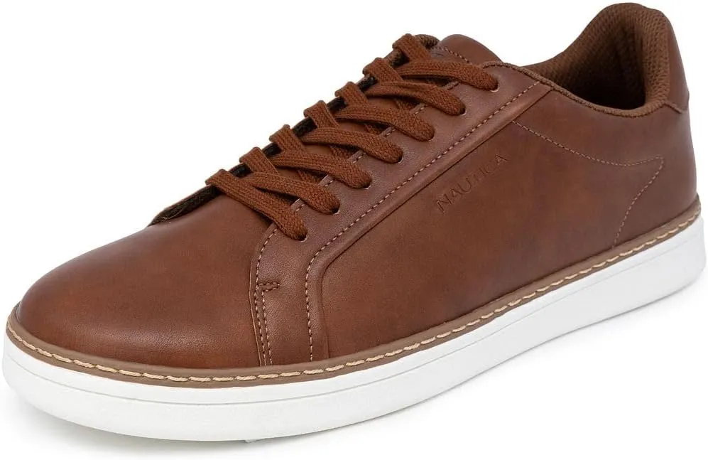 Nautica Men's Classic Lace-Up Low Top Fashion Sneaker Loafer - Stylish and Comfortable Casual Shoe