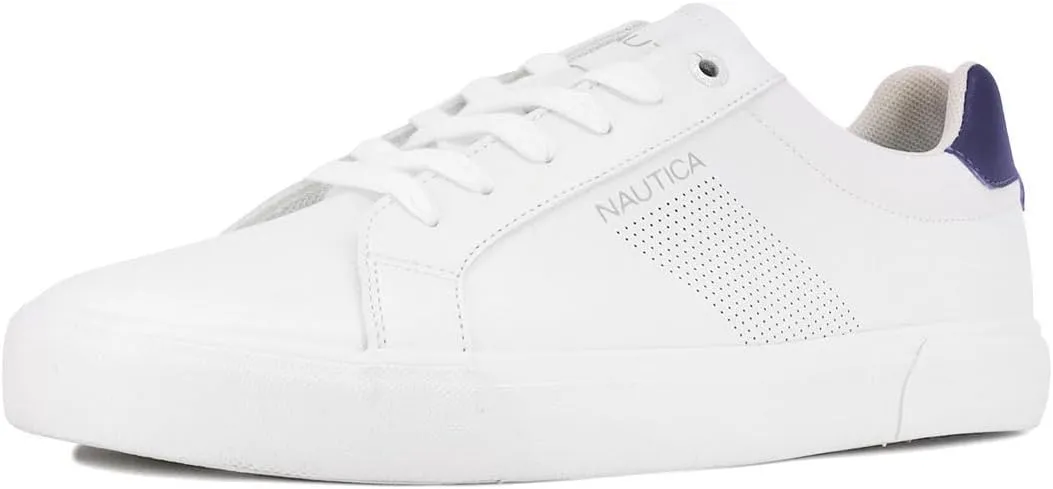 Nautica Men's Classic Lace-Up Low Top Fashion Sneaker Loafer - Stylish and Comfortable Casual Shoe