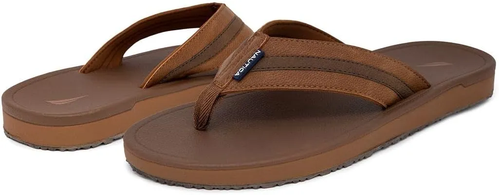 Nautica Men's Flip Flop, Beach Sandal, Boat Slide, Water Slippers