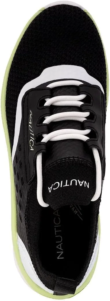 Nautica Women's Fashion Sneaker Lace-Up Running Shoe Casual Max Cushioning Walking Tennis Sneaker