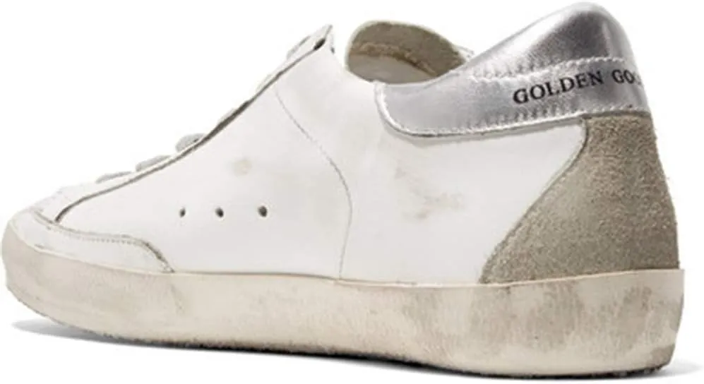 nesho Casual Leather Sneakers Super Star Womens Sport Shoes Slide