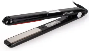New Upgrade Design Ultrasonic Infrared Hair Straightener Care Cold Flat Iron for Hair Treatment Therapy Repair Damaged Hair LCD Display 360° Swivel Cord (Black)