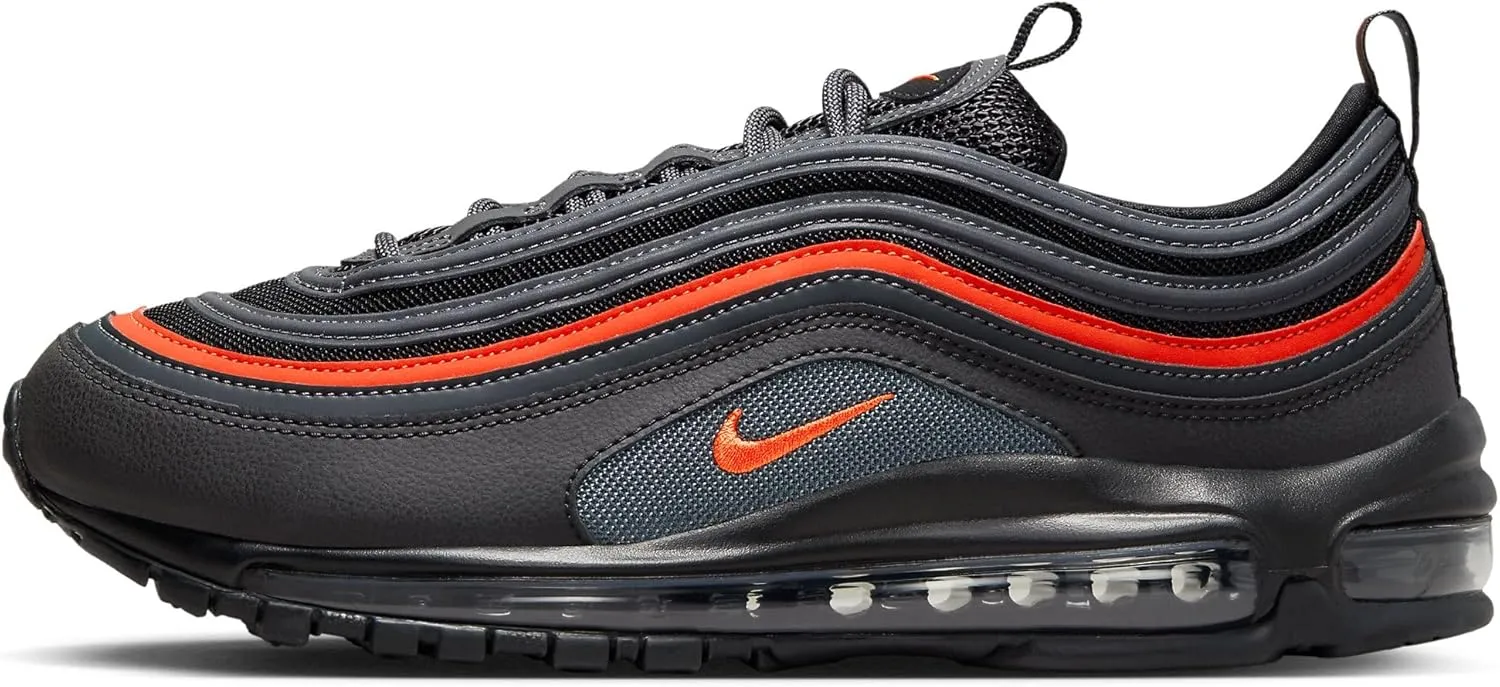 Nike Air Max 97 Men's Shoes (921826-018, Black/Anthracite/Picante RED) Size 6.5