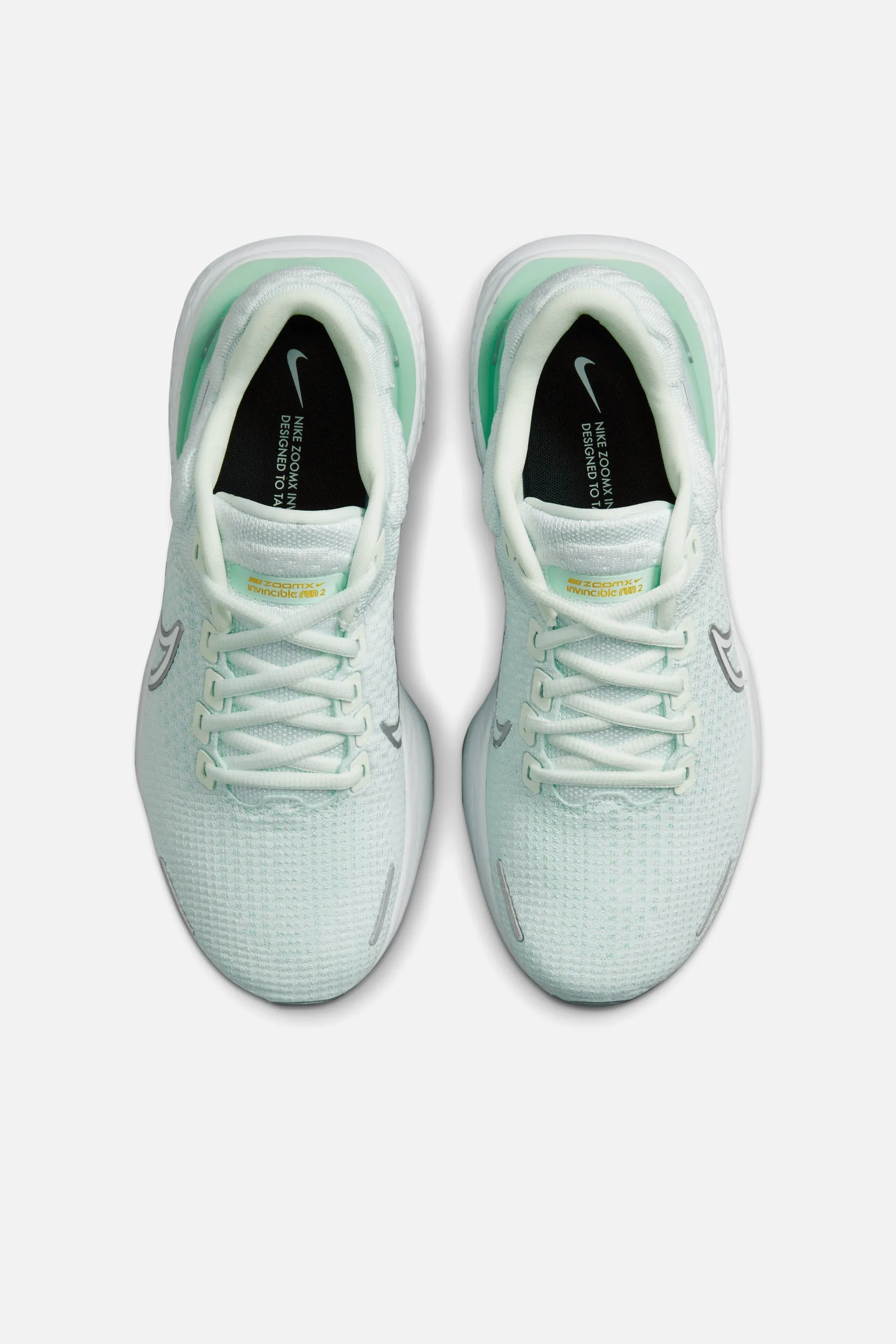 Nike | Nike Womens Zoomx Invincible Run Flyknit 2 | Barely Green/White-Metallic Si