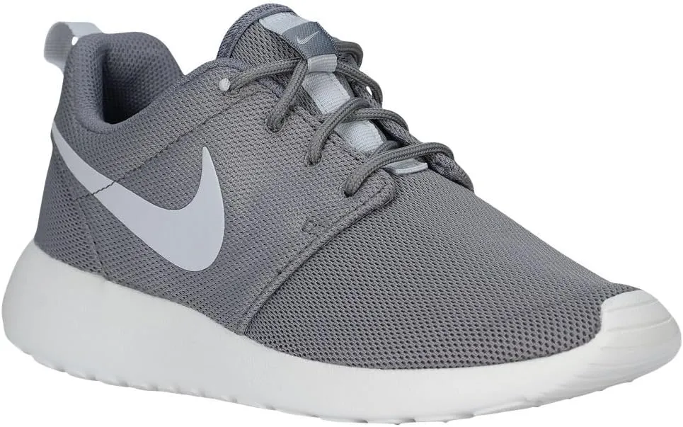 Nike Women's Roshe One Cool Grey/Pure Platinum Ankle-High Cotton Sneaker - 7.5M