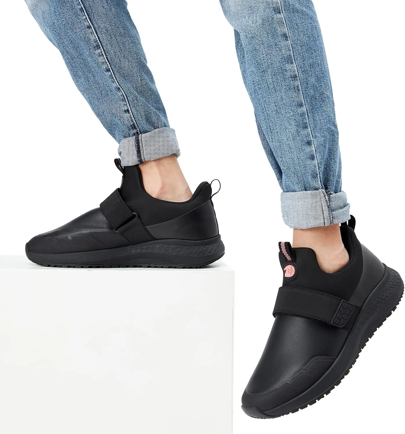 Non Slip Work Shoes for Women Food Service Slip Resistant Waterproof Kitchen Chef Slip On Restaurant Shoes Walking Sneakers Lightweight Comfortable Working Footwear