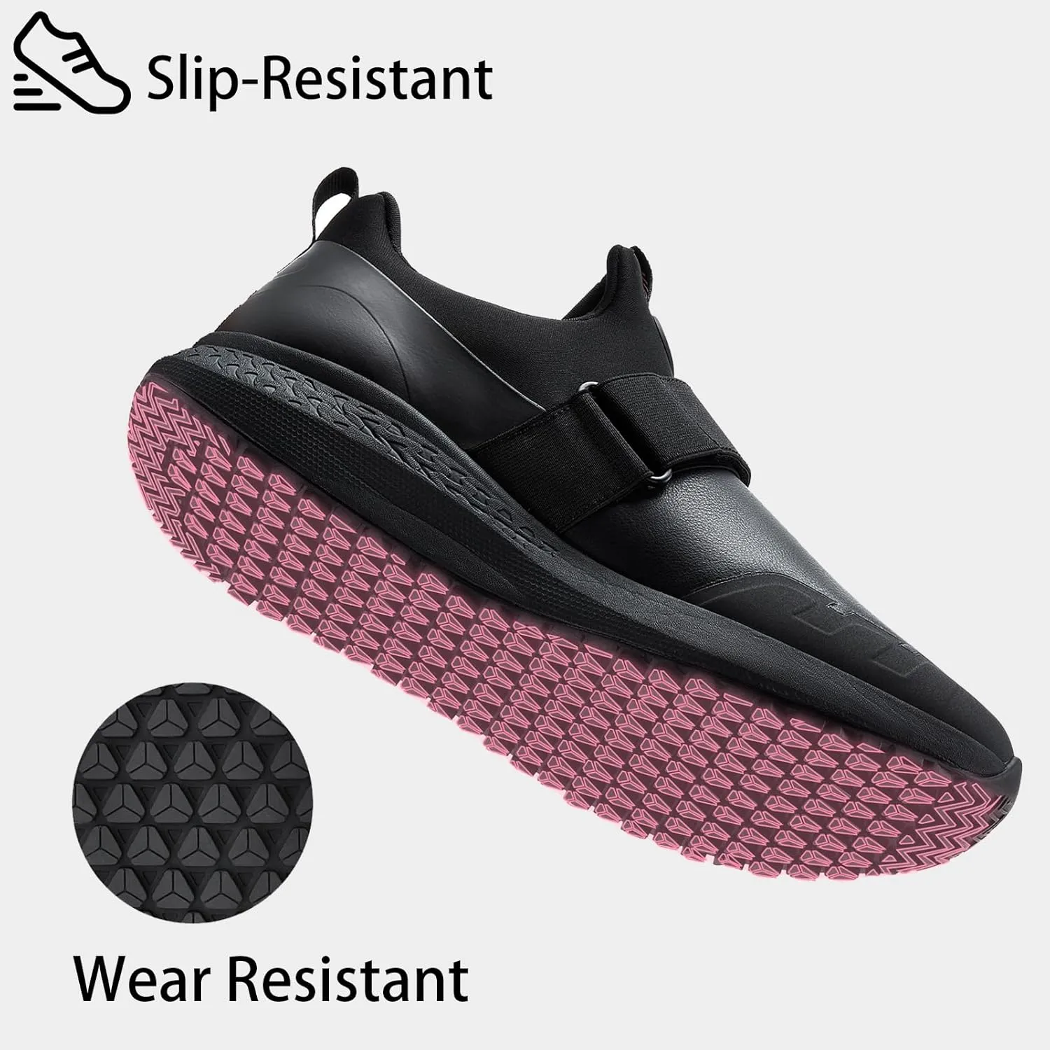 Non Slip Work Shoes for Women Food Service Slip Resistant Waterproof Kitchen Chef Slip On Restaurant Shoes Walking Sneakers Lightweight Comfortable Working Footwear