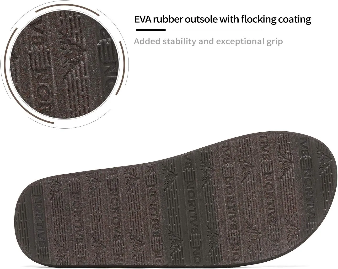 NORTIV 8 Men's Flip Flops Thong Sandals Comfortable Light Weight Beach Shoes REVIVA